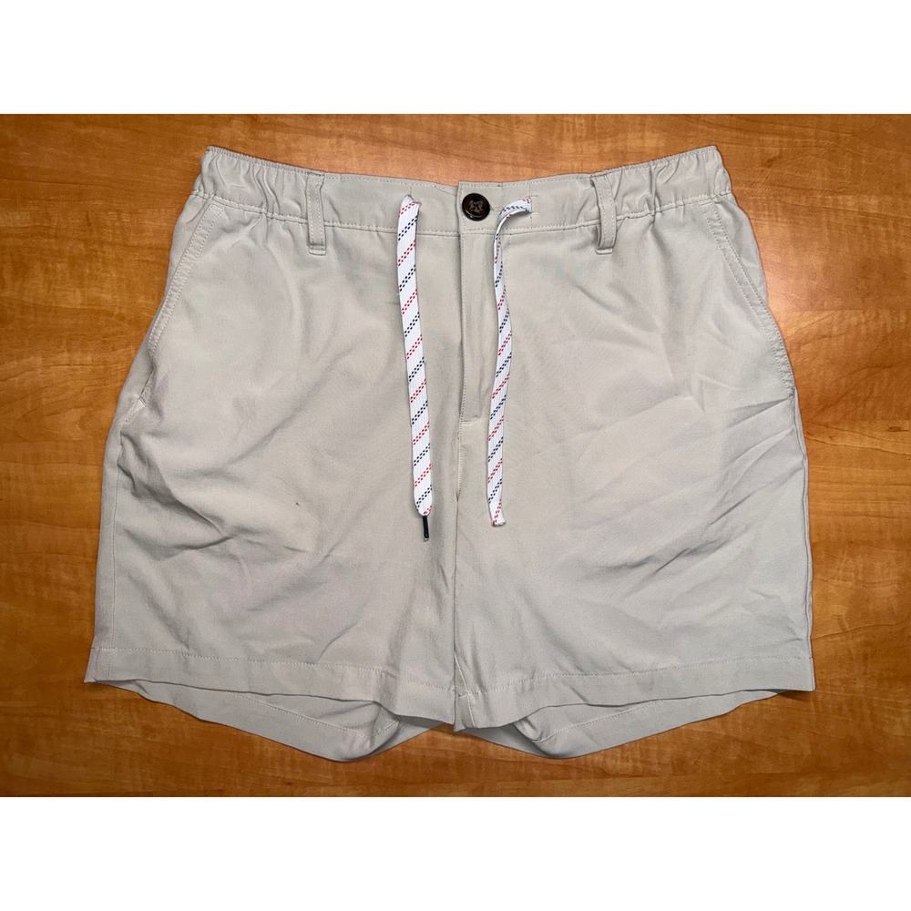 Chubbies Everyday Shorts Mens Medium Tan Khaki 6 Inch Inseam Stretch Drawstring